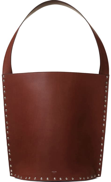 celine studded bucket bag